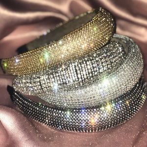 Rhinestone embellished headbands sold individually